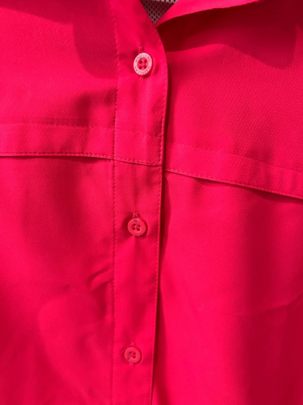 Magellan Outdoors Coral/Pink Fishing Shirt - Picture 5 of 8